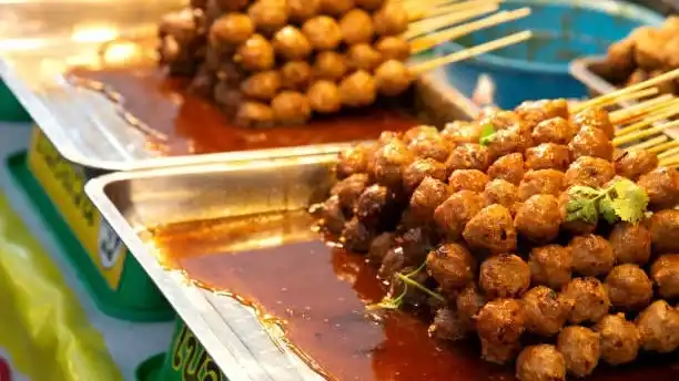 Thai Grilled Beef Meat Balls